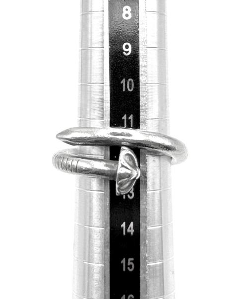CHROME HEARTS（クロムハーツ）CHROME HEARTS (クロムハーツ) CROSS BALL NAIL RING/クロスボールネイルリング サイズ:14号の古着・服飾アイテム