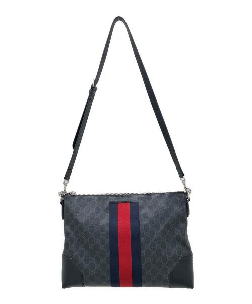 GUCCI（グッチ）GUCCI (グッチ) GG総柄ショルダーバッグ ブラック サイズ:-の古着・服飾アイテム