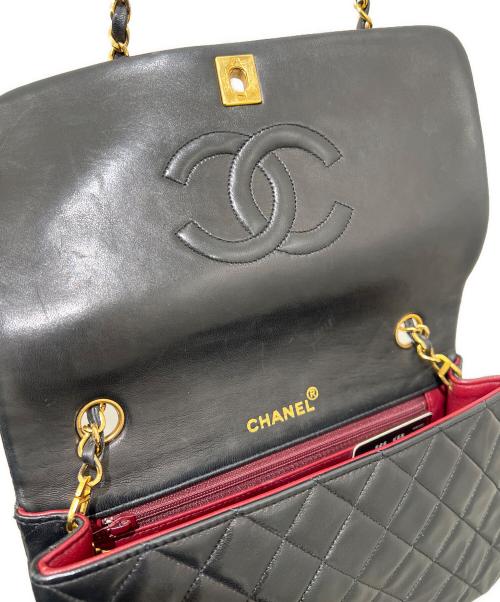 CHANEL（シャネル）CHANEL (シャネル) マトラッセ23フルフラップショルダーバッグ ブラック サイズ:23の古着・服飾アイテム