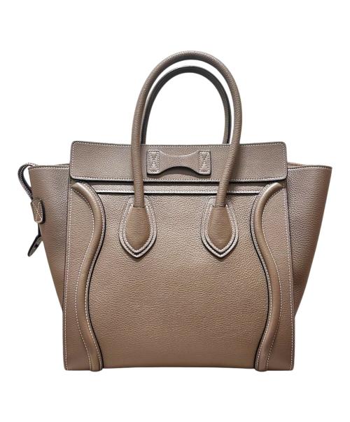 CELINE（セリーヌ）CELINE (セリーヌ) ラゲージ マイクロショッパー グレージュ サイズ:マイクロの古着・服飾アイテム