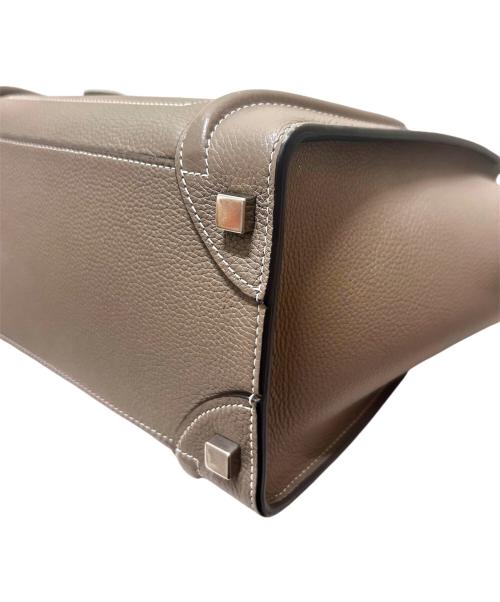 CELINE（セリーヌ）CELINE (セリーヌ) ラゲージ マイクロショッパー グレージュ サイズ:マイクロの古着・服飾アイテム