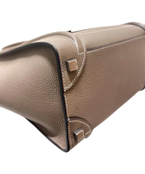 CELINE（セリーヌ）CELINE (セリーヌ) ラゲージ マイクロショッパー グレージュ サイズ:マイクロの古着・服飾アイテム