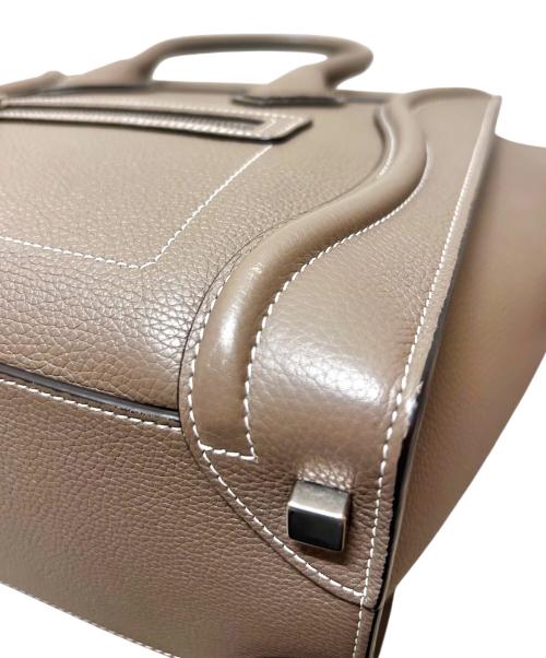 CELINE（セリーヌ）CELINE (セリーヌ) ラゲージ マイクロショッパー グレージュ サイズ:マイクロの古着・服飾アイテム