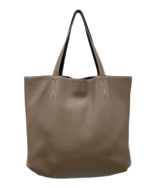 HERMES（エルメス）HERMES (エルメス) ドゥブルセンス 45 ▢J刻印:2006年 ショコラ×エトゥープ ショコラ×エトゥープ サイズ:45の古着・服飾アイテム