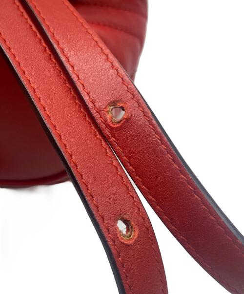 GUCCI（グッチ）GUCCI (グッチ) GGマーモント ミニリュック レッドの古着・服飾アイテム