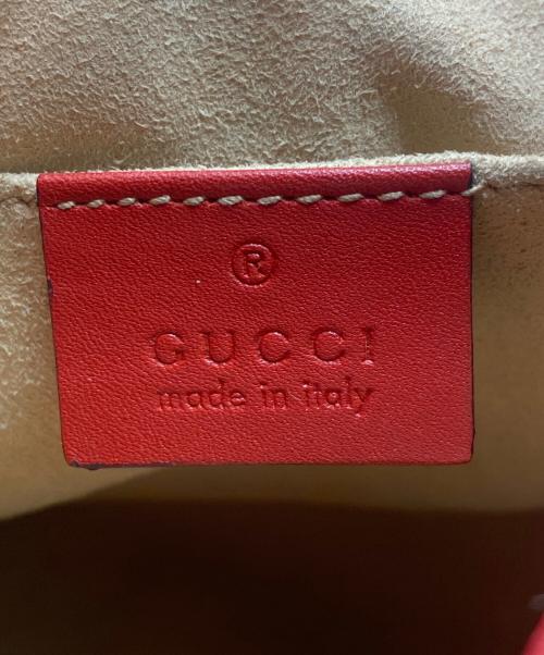 GUCCI（グッチ）GUCCI (グッチ) GGマーモント ミニリュック レッドの古着・服飾アイテム