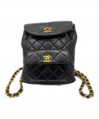 CHANELシャネル）の古着「マトラッセチェーンリュック」｜ブラック