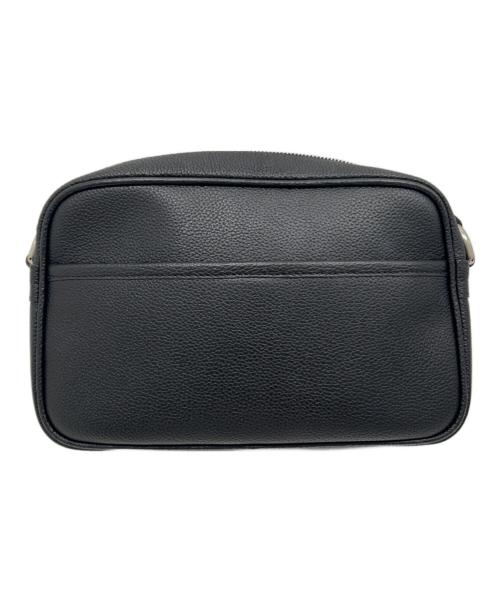 GUCCI（グッチ）GUCCI (グッチ) ロゴレザーショルダーバッグ ブラック サイズ:-の古着・服飾アイテム