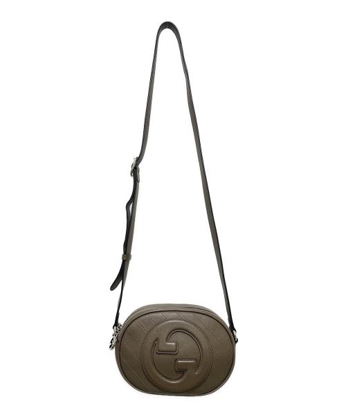 GUCCI（グッチ）GUCCI (グッチ) インターロッキングGショルダーバッグ　760175 オリーブの古着・服飾アイテム