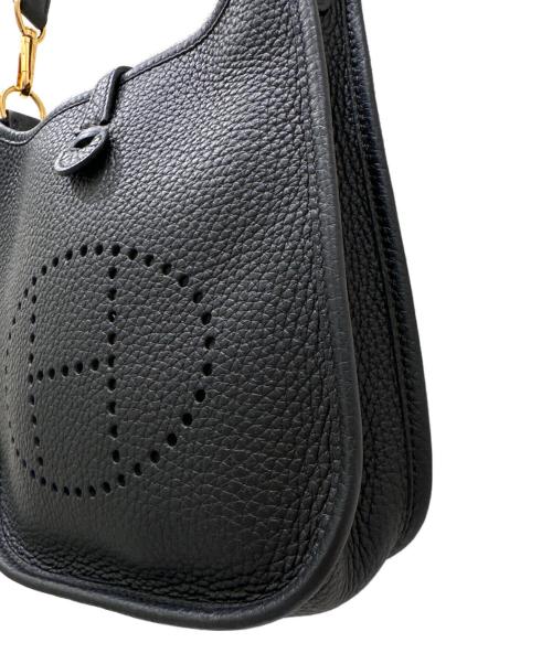 HERMES（エルメス）HERMES (エルメス) Evelyne TPM Flipper Ball/エブリンTPM フリッパーボール/トリヨンクレマンス/ノワール（ブラック）/ゴールド金具/Z刻印：2021年製 ブラック サイズ:TPMの古着・服飾アイテム