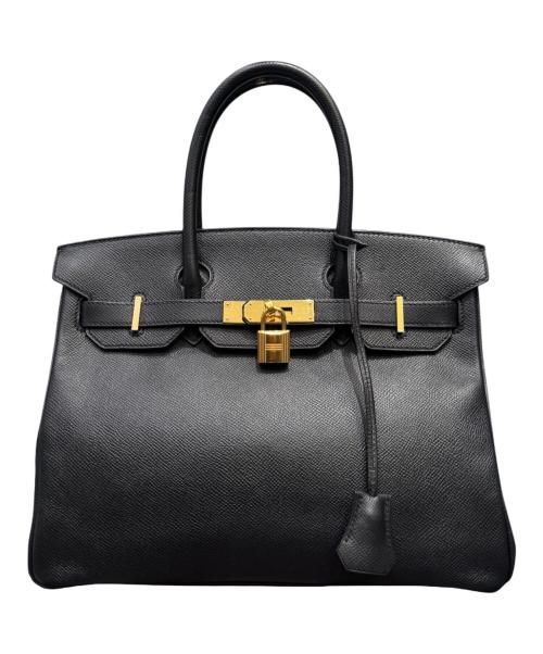 HERMES（エルメス）HERMES (エルメス) バーキン30/ゴールド金具/ノワール/ヴォーエプソン/A刻印/2017年 ブラック×ゴールド金具 サイズ:30の古着・服飾アイテム