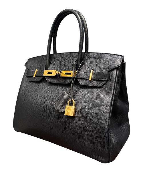 HERMES（エルメス）HERMES (エルメス) バーキン30/ゴールド金具/ノワール/ヴォーエプソン/A刻印/2017年 ブラック×ゴールド金具 サイズ:30の古着・服飾アイテム