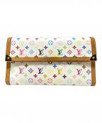 LOUIS VUITTONルイ ヴィトン）の古着「ポルト トレゾール インターナショナル」｜ホワイト