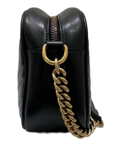 GUCCI（グッチ）GUCCI (グッチ) GGマーモント チェーンショルダーバッグ ブラック サイズ:-の古着・服飾アイテム