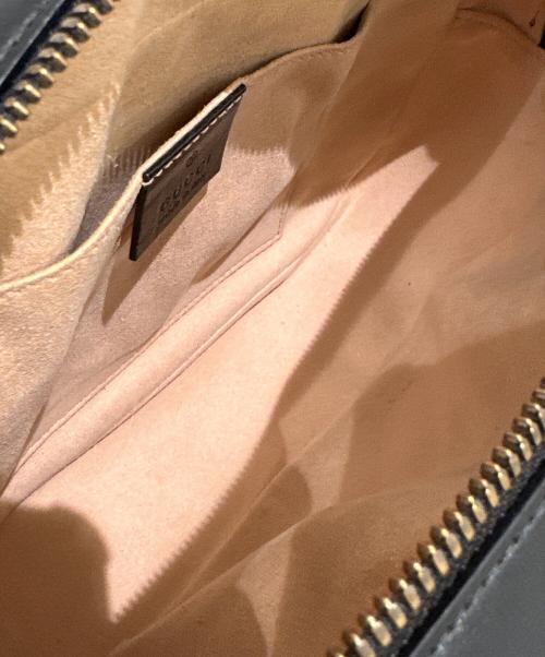 GUCCI（グッチ）GUCCI (グッチ) GGマーモント チェーンショルダーバッグ ブラック サイズ:-の古着・服飾アイテム