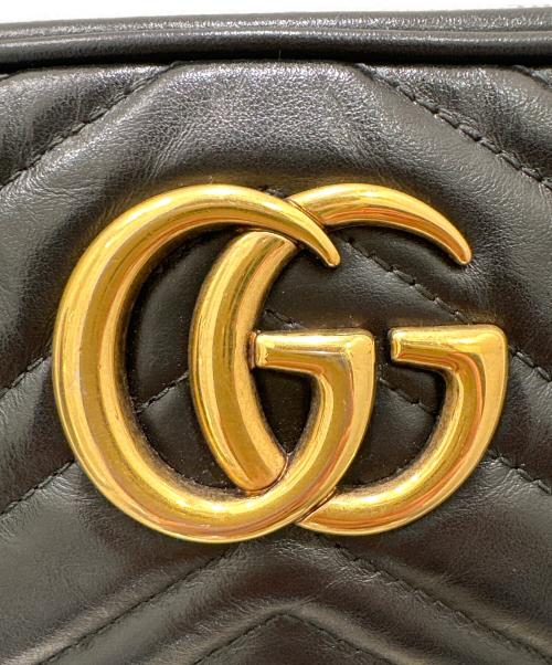 GUCCI（グッチ）GUCCI (グッチ) GGマーモント チェーンショルダーバッグ ブラック サイズ:-の古着・服飾アイテム
