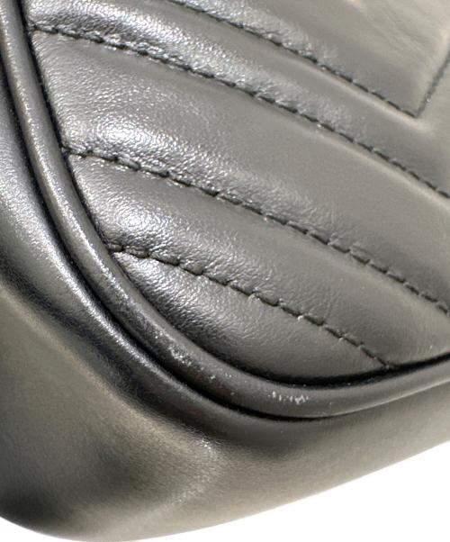 GUCCI（グッチ）GUCCI (グッチ) GGマーモント チェーンショルダーバッグ ブラック サイズ:-の古着・服飾アイテム