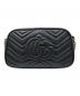 GUCCI (グッチ) GGマーモント チェーンショルダーバッグ ブラック サイズ:-：130000円