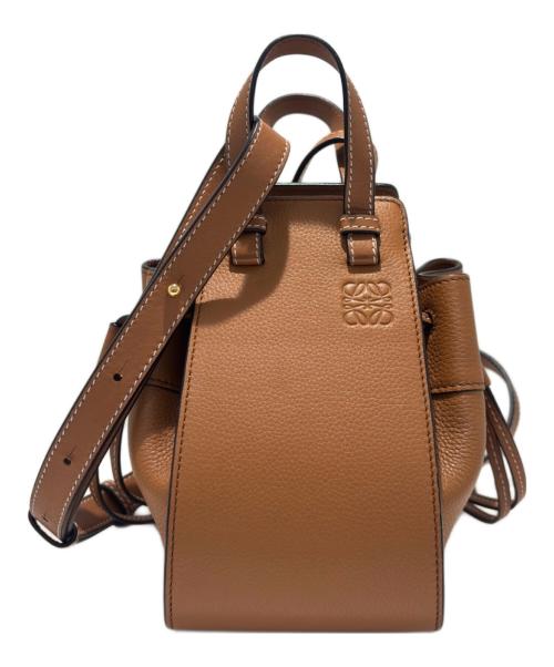 LOEWE（ロエベ）LOEWE (ロエベ) LOEWE Hammock Drawstring Mini Handbag ハンモックミニ ドローストリングスバッグ ブラウン サイズ:mini/ミニの古着・服飾アイテム