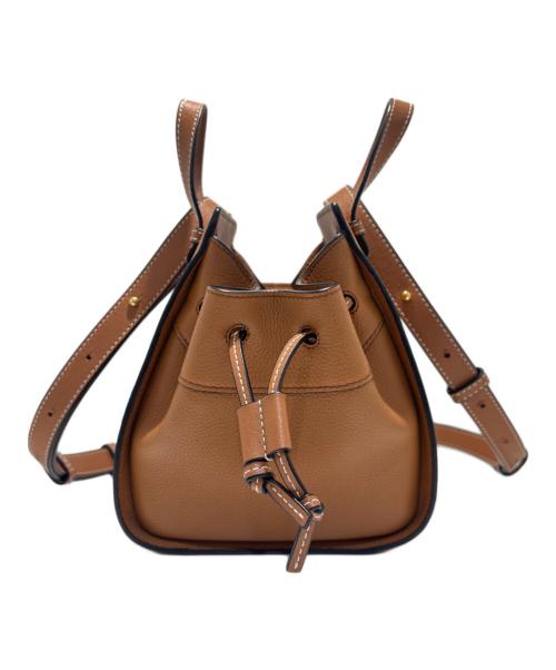 LOEWE（ロエベ）LOEWE (ロエベ) LOEWE Hammock Drawstring Mini Handbag ハンモックミニ ドローストリングスバッグ ブラウン サイズ:mini/ミニの古着・服飾アイテム