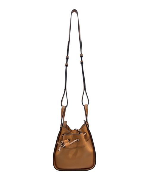 LOEWE（ロエベ）LOEWE (ロエベ) LOEWE Hammock Drawstring Mini Handbag ハンモックミニ ドローストリングスバッグ ブラウン サイズ:mini/ミニの古着・服飾アイテム