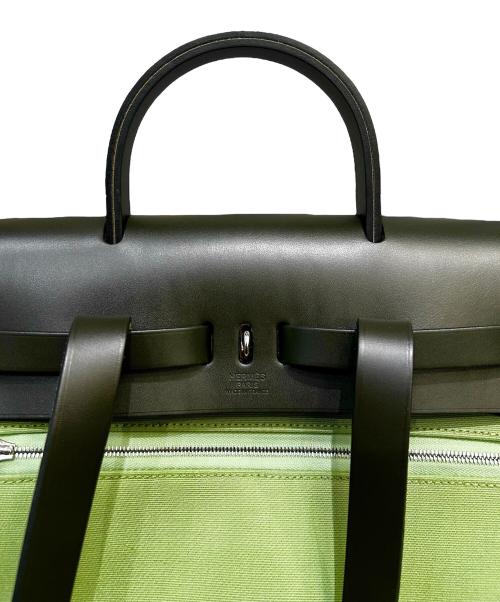 HERMES（エルメス）HERMES (エルメス) Z刻印 エールバッグジップ アドPM グリーン×ブラック サイズ:PMの古着・服飾アイテム