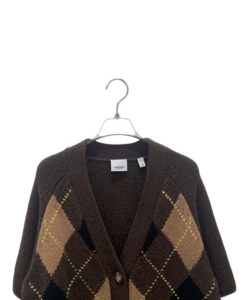 BURBERRY（バーバリー）BURBERRY (バーバリー) カットアウトスリーブカーディガン ブラウン サイズ:XSの古着・服飾アイテム