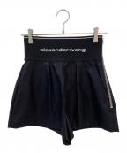ALEXANDER WANGアレキサンダー・ワン）の古着「ロゴウエストサファリショートパンツ」｜ブラック
