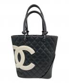 CHANELシャネル）の古着「カンボン トートバッグ」｜ブラック