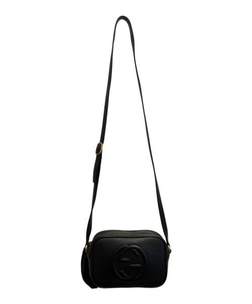 GUCCI（グッチ）GUCCI (グッチ) ソーホーレザーショルダーバッグ ブラックの古着・服飾アイテム