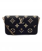 LOUIS VUITTONルイ ヴィトン）の古着「ポシェットフェリシー モノグラム・アンプラント」｜ブラック
