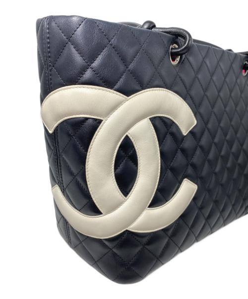CHANEL（シャネル）CHANEL (シャネル) カンボン/トートバッグ ブラックの古着・服飾アイテム