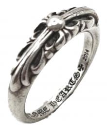 CHROME HEARTS（クロムハーツ）の古着「BABY CLASSIC FLORAL CROSS RING/ベイビークラシックフローラルクロス リング」