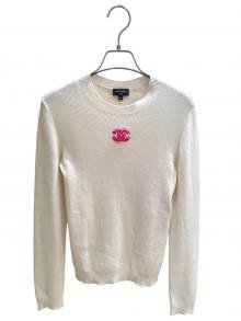 CHANEL（シャネル）の古着「ココマークリブニット」｜アイボリー