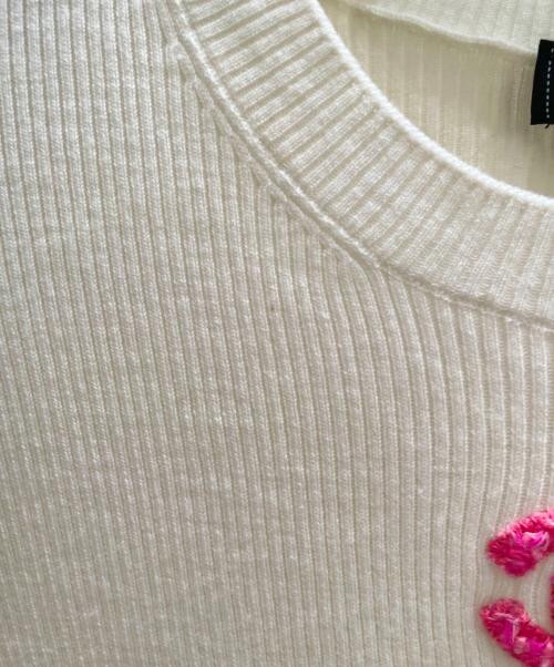 CHANEL（シャネル）CHANEL (シャネル) ココマークリブニット アイボリー サイズ:34の古着・服飾アイテム