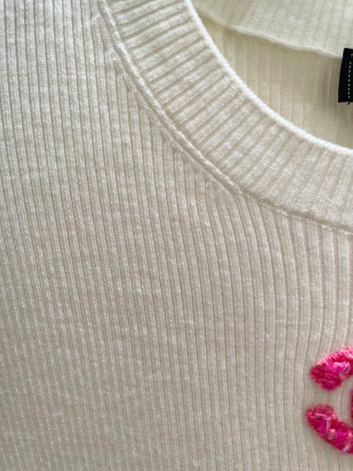 CHANEL（シャネル）CHANEL (シャネル) ココマークリブニット アイボリー サイズ:34の古着・服飾アイテム