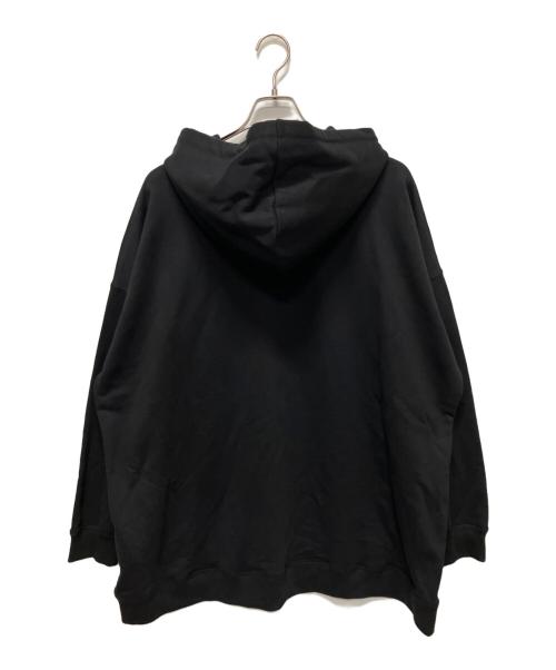 VALENTINO（ヴァレンティノ）VALENTINO (ヴァレンティノ) ロゴプリントパーカー ブラック サイズ:Sの古着・服飾アイテム