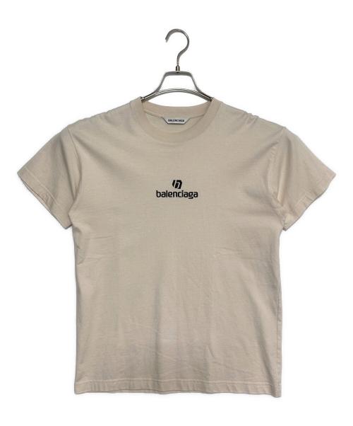 BALENCIAGA（バレンシアガ）BALENCIAGA (バレンシアガ) ロゴTシャツ ベージュ サイズ:XSの古着・服飾アイテム