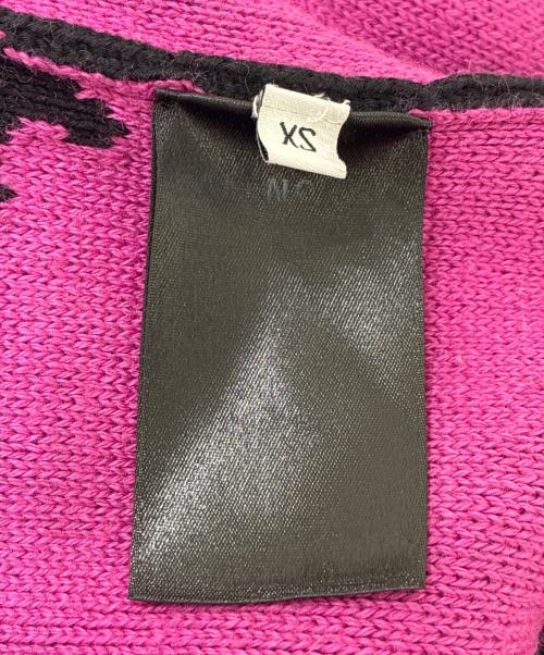 BALENCIAGA（バレンシアガ）BALENCIAGA (バレンシアガ) オールオーバーロゴニット ブラック×ピンク サイズ:XSの古着・服飾アイテム