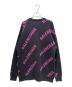 BALENCIAGA (バレンシアガ) オールオーバーロゴニット ブラック×ピンク サイズ:XS：55000円