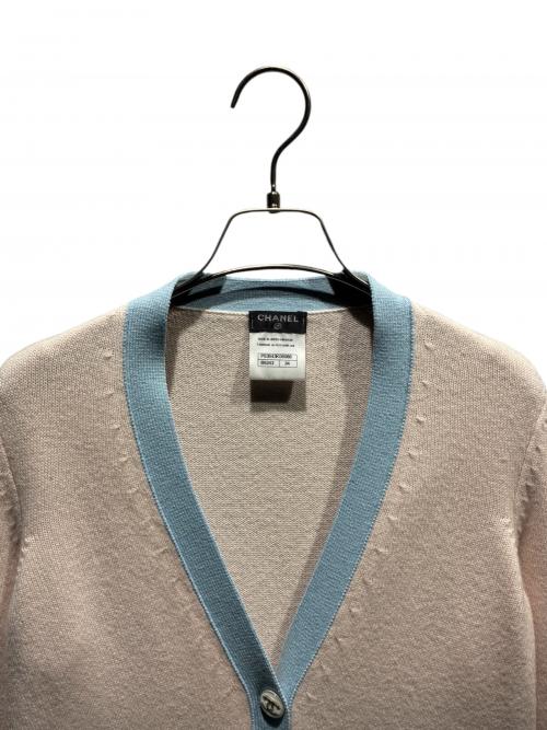 CHANEL（シャネル）CHANEL (シャネル) ココボタンカシミヤカーディガン ピンク サイズ:34の古着・服飾アイテム