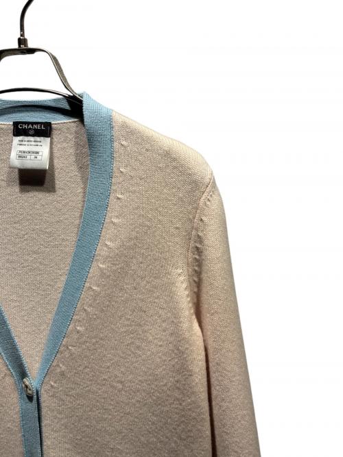 CHANEL（シャネル）CHANEL (シャネル) ココボタンカシミヤカーディガン ピンク サイズ:34の古着・服飾アイテム