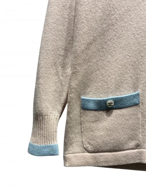 CHANEL（シャネル）CHANEL (シャネル) ココボタンカシミヤカーディガン ピンク サイズ:34の古着・服飾アイテム