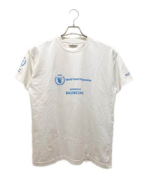 BALENCIAGA（バレンシアガ）BALENCIAGA (バレンシアガ) WFP (ダブルューエフピー) WFP World Food Programme Tシャツ ホワイト サイズ:Mの古着・服飾アイテム