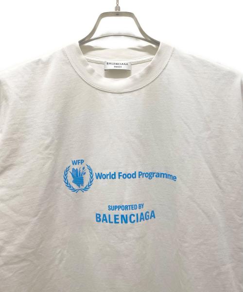 BALENCIAGA（バレンシアガ）BALENCIAGA (バレンシアガ) WFP (ダブルューエフピー) WFP World Food Programme Tシャツ ホワイト サイズ:Mの古着・服飾アイテム