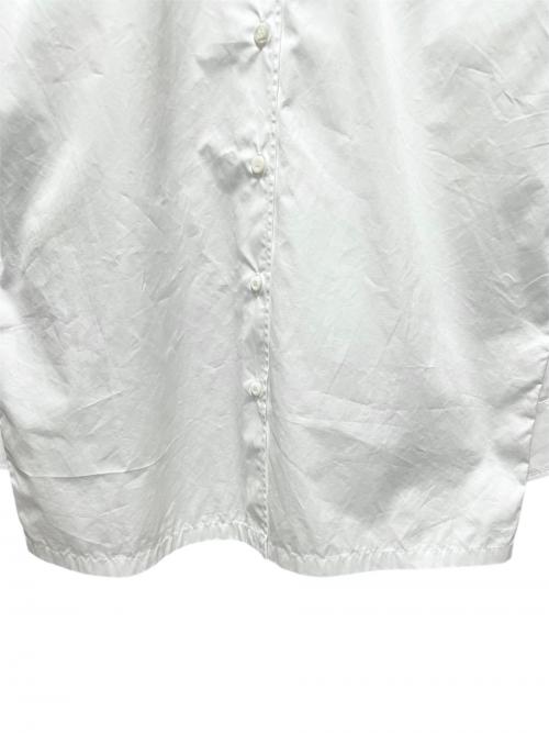 PRADA（プラダ）PRADA (プラダ) トライアングルロゴポプリンシャツ ホワイト サイズ:36の古着・服飾アイテム