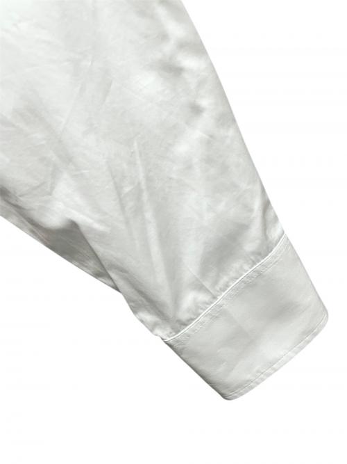 PRADA（プラダ）PRADA (プラダ) トライアングルロゴポプリンシャツ ホワイト サイズ:36の古着・服飾アイテム