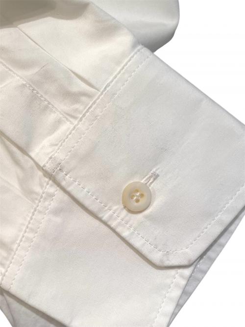 PRADA（プラダ）PRADA (プラダ) トライアングルロゴポプリンシャツ ホワイト サイズ:36の古着・服飾アイテム