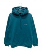 BALENCIAGAバレンシアガ）の古着「ロゴ刺繍プルオーバーパーカー」｜グリーン