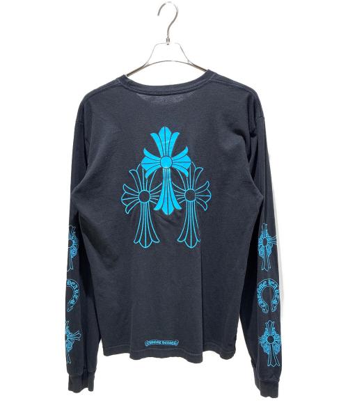CHROME HEARTS（クロムハーツ）CHROME HEARTS (クロムハーツ) トリプルクロスロングスリーブTシャツ ブラック サイズ:Lの古着・服飾アイテム